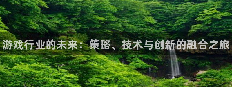 蓝冠娱乐登陆测速：游戏行业的未来：策略、技术与创新的融合之旅