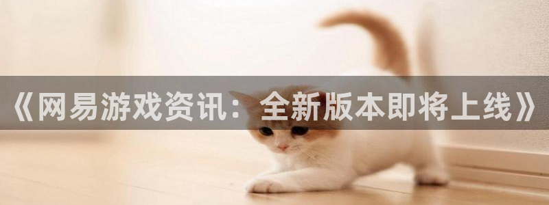 蓝冠娱乐网址官网：《网易游戏资讯：全新版本即将上线》