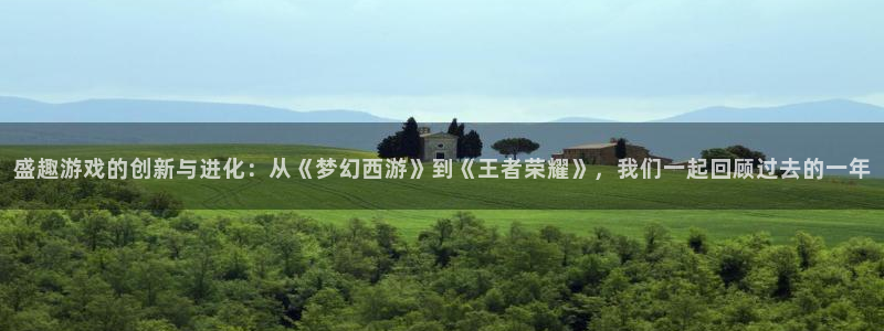 蓝冠娱乐测速：盛趣游戏的创新与进化：从《梦幻西游》到《王者荣